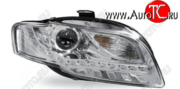 32 749 р. AUDI A4 ФАРА Л+П (КОМПЛЕКТ) ТЮНИНГ (DEVIL EYES) ЛИНЗОВАН С ДИОД УК.ПОВОР (JUNYAN) ВНУТРИ ХРОМ JUNYAN ai0a405-009h-n  с доставкой в г. Пермь