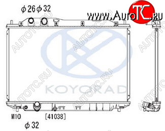 6 399 р. CIVIC {375x695 мм} РАДИАТОР ОХЛАЖДЕН (СЕДАН) (ХЭТЧБЭК) MT (KOYO) KOYORAD hdcvc06-911  с доставкой в г. Пермь