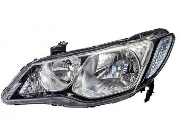Левая фара (под корректор) DEPO Honda Civic  FD (2005-2008) седан дорестайлинг