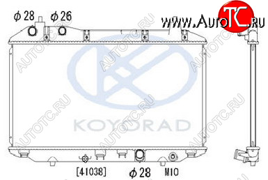 5 949 р. CIVIC {325x635 мм} РАДИАТОР ОХЛАЖДЕН (СЕДАН) (ХЭТЧБЭК) 1.4 MT (KOYO) KOYORAD hdcvc06-914  с доставкой в г. Пермь