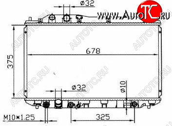 6 649 р. CIVIC (375x695 мм) РАДИАТОР ОХЛАЖДЕН (СЕДАН) (ХЭТЧБЭК) AT BODYPARTS hdcvc06-916  с доставкой в г. Пермь
