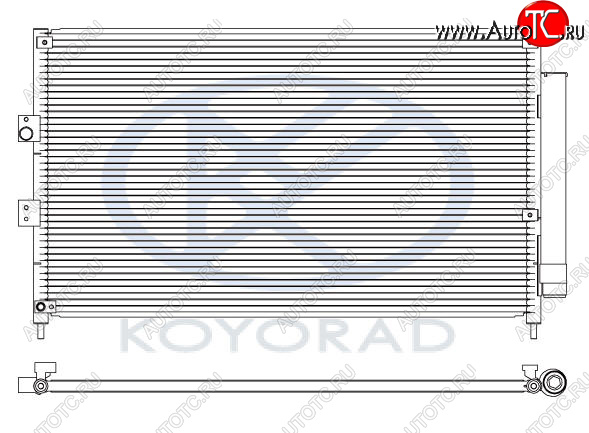 5 449 р. CIVIC КОНДЕНСАТОР КОНДИЦ (СЕДАН) (ХЭТЧБЭК) (KOYO) KOYORAD hdcvc06-934  с доставкой в г. Пермь