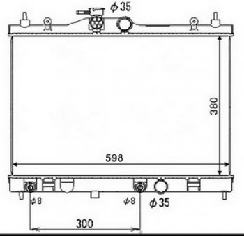 6 599 р. TIIDA (AD Ban 06-Wingroad 05-Latio 04-Bluebird 05-) РАДИАТОР ОХЛАЖДЕН AT BODYPARTS nntii05-910  с доставкой в г. Пермь. Увеличить фотографию 1