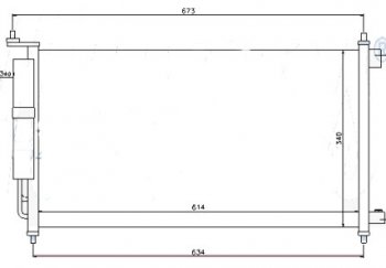 MICRA (NOTE 06- TIIDA 07-JUKE 11-SENTRA 14-) КОНДЕНСАТОР КОНДИЦ С ОСУШИТ. (см.каталог) BODYPARTS nnmic03-931
