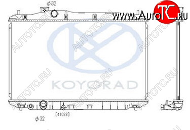 7 199 р. CIVIC РАДИАТОР ОХЛАЖДЕН (ХЭТЧБЭК) (KOYO) KOYORAD hdcvc06-915  с доставкой в г. Пермь