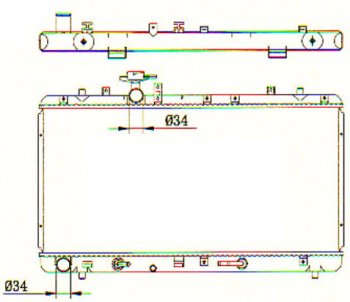 SX-4 РАДИАТОР ОХЛАЖДЕН 1.5 1.6 AT BODYPARTS szsx406-912