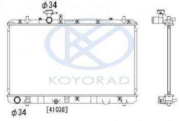 SX-4 РАДИАТОР ОХЛАЖДЕН 1.5 1.6 MT (KOYO) KOYORAD szsx406-910