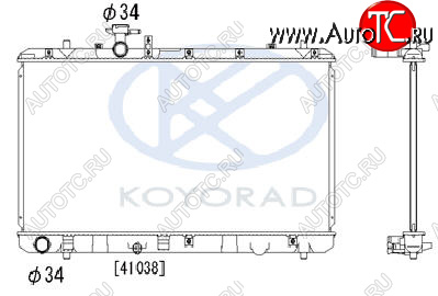 13 399 р. SX-4 РАДИАТОР ОХЛАЖДЕН 1.5 1.6 MT (KOYO) KOYORAD szsx406-910  с доставкой в г. Пермь