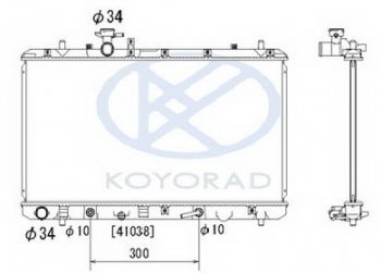 SX-4 РАДИАТОР ОХЛАЖДЕН 1.5 1.6 AT (KOYO) KOYORAD szsx406-911