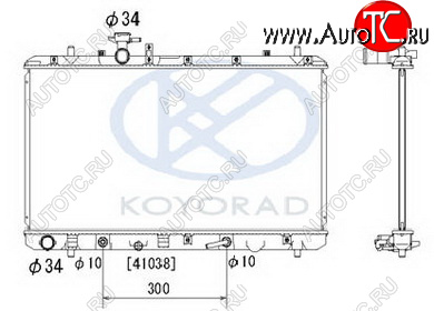 9 899 р. SX-4 РАДИАТОР ОХЛАЖДЕН 1.5 1.6 AT (KOYO) KOYORAD szsx406-911  с доставкой в г. Пермь