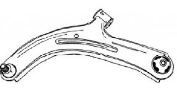 MICRA {NOTE 06-} РЫЧАГ ПЕРЕДН ПОДВЕСКИ ЛЕВ НИЖН (Тайвань) SH nnmic03-810-l