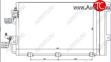 4 549 р. ASTRA (+ ZAFIRA 05-) КОНДЕНСАТОР КОНДИЦ (см.каталог) BODYPARTS opast04-931  с доставкой в г. Пермь