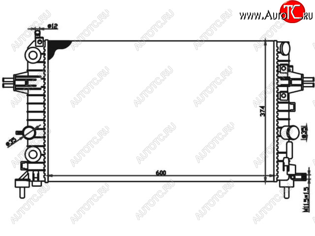 4 499 р. ASTRA (+ ZAFIRA B 05-) РАДИАТОР ОХЛАЖДЕН (см.каталог) BODYPARTS opast04-913  с доставкой в г. Пермь