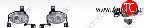 3 799 р. CR-V ФАРА ПРОТИВОТУМ Л+П (КОМПЛЕКТ) С ПРОВОДК , КНОПКОЙ DLAA hdcrv10-072-n  с доставкой в г. Пермь