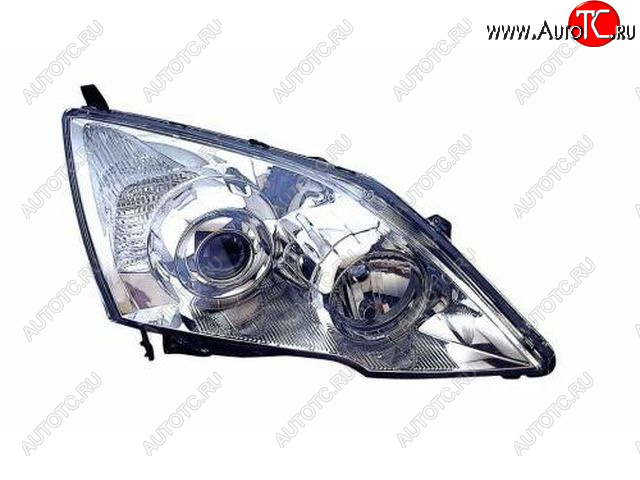 24 199 р. Левая фара (под корректор, линзован) DEPO  Honda CR-V  RE1,RE2,RE3,RE4,RE5,RE7 (2007-2010) дорестайлинг  с доставкой в г. Пермь