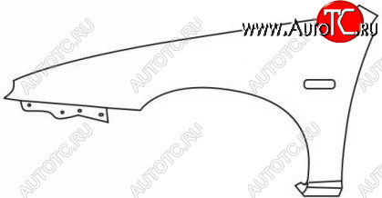 2 299 р. 323F КРЫЛО ПЕРЕДН ЛЕВ (5 дв) (Тайвань) BODYPARTS mz32f90-270-l  с доставкой в г. Пермь