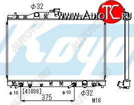 11 449 р. LEGEND РАДИАТОР ОХЛАЖДЕН AT 3.2 (KOYO) KOYORAD hdleg91-910  с доставкой в г. Пермь