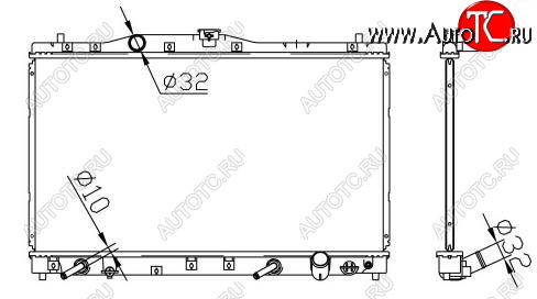 8 399 р. LEGEND РАДИАТОР ОХЛАЖДЕН 3.5 AT BODYPARTS hdleg96-910  с доставкой в г. Пермь