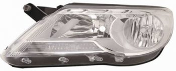 Левая фара (c электрокорректором) DEPO Volkswagen Tiguan  NF (2006-2011) дорестайлинг