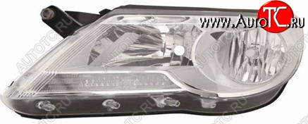 9 899 р. Левая фара (c электрокорректором) DEPO  Volkswagen Tiguan  NF (2006-2011) дорестайлинг  с доставкой в г. Пермь