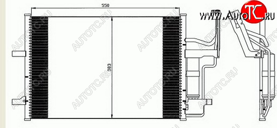 4 299 р. 3 КОНДЕНСАТОР КОНДИЦ BODYPARTS mzx0304-930  с доставкой в г. Пермь
