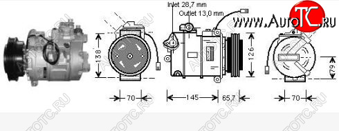 16 899 р. AUDI A4 {A6 97-Passat 1.9tdi 00-Super B 02-} КОМПРЕССОР КОНДИЦ (см.каталог) (AVA) AVA ai0a495-972  с доставкой в г. Пермь