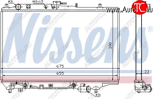 10 499 р. 323 РАДИАТОР ОХЛАЖДЕН AT 1.6 1.8 BODYPARTS mz32390-911  с доставкой в г. Пермь