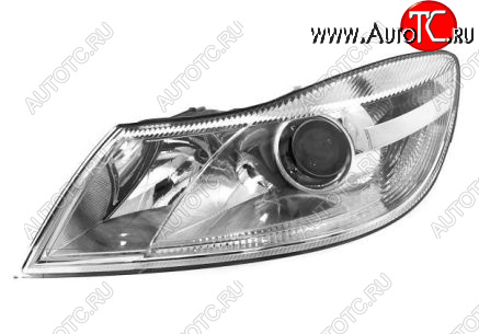 12 249 р. Левая фара (c электрокорректором) DEPO  Skoda Octavia  A5 (2008-2013) лифтбэк рестайлинг  с доставкой в г. Пермь