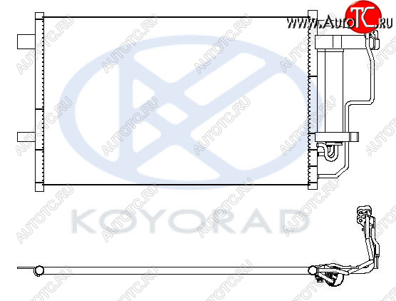 6 299 р. 3 КОНДЕНСАТОР КОНДИЦ (KOYO) KOYORAD mzx0309-930  с доставкой в г. Пермь