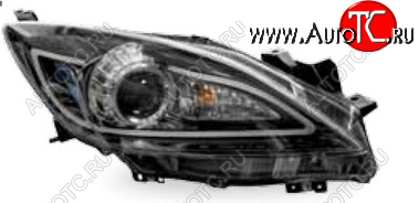 44 999 р. Комплект линзованных фар в сборе JUNYAN  Mazda 3/Axela ( BL,  BM) (2009-2019) дорестайлинг седан, дорестайлинг, хэтчбэк 5 дв., рестайлинг седан, рестайлинг, хэтчбэк, дорестайлинг, хэтчбэк (черная)  с доставкой в г. Пермь
