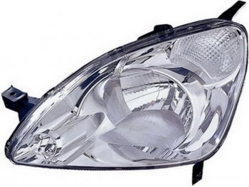 Левая фара (под корректор) DEPO Honda CR-V  RD4,RD5,RD6,RD7,RD9  (2001-2004) дорестайлинг