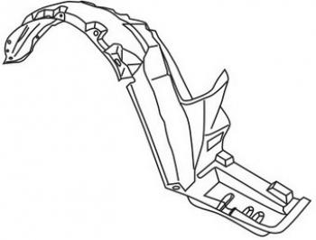 Правый подкрылок передний TYG Honda Accord ( 5 CD,  5 CE) (1995-1997) седан рестайлинг, универсал рестайлинг