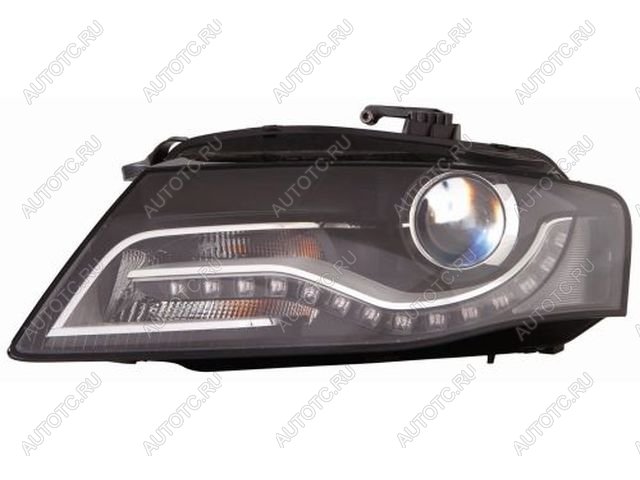 22 549 р. Левая фара (с электрокорректором, ксенон) DEPO  Audi A4  B8 (2007-2011) дорестайлинг, седан  с доставкой в г. Пермь