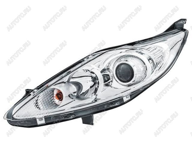 12 999 р. Левая фара (с электрокорректором, линзован) Bodyparts  Ford Fiesta  6 (2008-2013) хэтчбэк 3 дв. дорестайлинг, хэтчбэк 5 дв. дорестайлинг  с доставкой в г. Пермь
