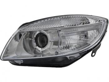 Левая фара (с электрокорректором, линзован) BodyParts Skoda Fabia  Mk2 (2007-2010) хэтчбэк дорестайлинг