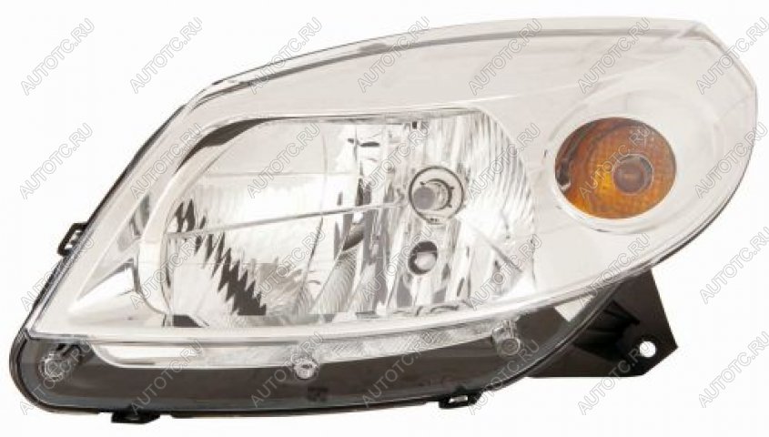 7 599 р. Левая фара (корректор) DEPO  Renault Sandero  (BS) (2009-2014)  с доставкой в г. Пермь