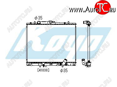 4 799 р. PAJERO SPORT (4D56+USA) РАДИАТОР ОХЛАЖДЕН BODYPARTS mbpas97-913  с доставкой в г. Пермь