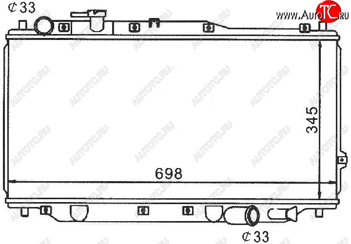 5 649 р. SPECTRA 05- РАДИАТОР ОХЛАЖДЕН MT (см.каталог) BODYPARTS kaspe05-911  с доставкой в г. Пермь