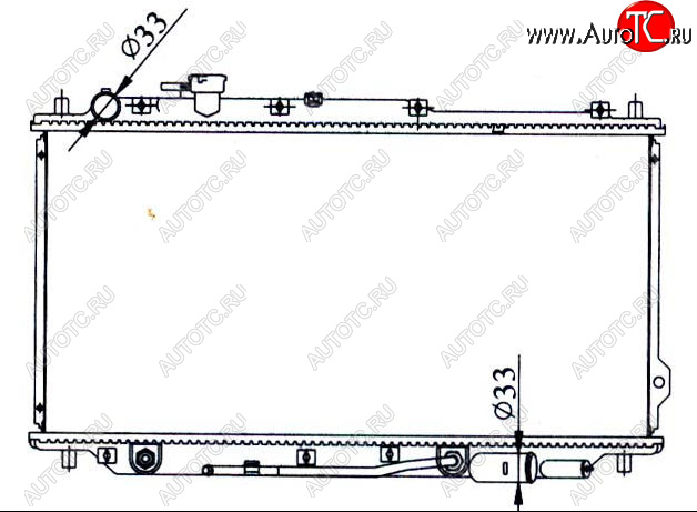 4 099 р. SPECTRA РАДИАТОР ОХЛАЖДЕН AT (см.каталог) BODYPARTS kaspe05-912  с доставкой в г. Пермь