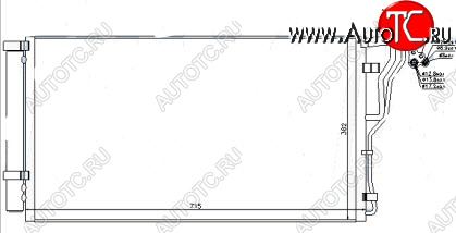 4 649 р. SONATA (OPTIMA 10-) КОНДЕНСАТОР КОНДИЦ BODYPARTS hnson10-930  с доставкой в г. Пермь