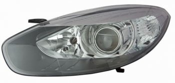 Правая фара (с электрокорректором, линзован) DEPO Renault Fluence (2012-2016) рестайлинг