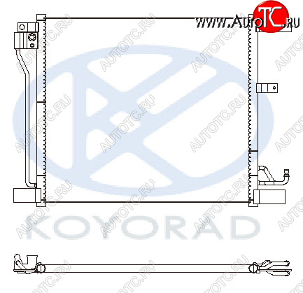 6 299 р. JUKE КОНДЕНСАТОР КОНДИЦ (KOYO) KOYORAD nnjuk11-930  с доставкой в г. Пермь
