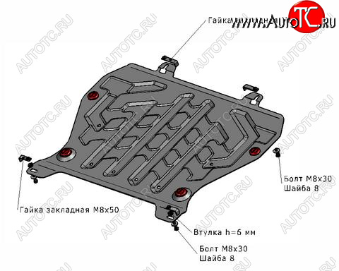 1 469 р. JUKE ЗАЩИТА ПОДДОНА ДВИГАТЕЛЯ , С КРЕПЛЕН , 1.6 , СТАЛЬН BODYPARTS nnjuk11-9f0  с доставкой в г. Пермь