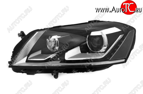 34 899 р. Левая фара (с электрокорректором, ксенон) BodyParts  Volkswagen Passat  B7 (2010-2015) седан  с доставкой в г. Пермь