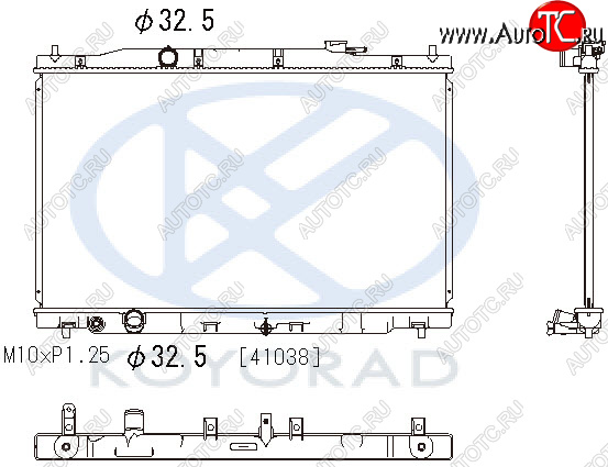 11 899 р. CR-V РАДИАТОР ОХЛАЖДЕН AT (KOYO) KOYORAD hdcrv12-910  с доставкой в г. Пермь
