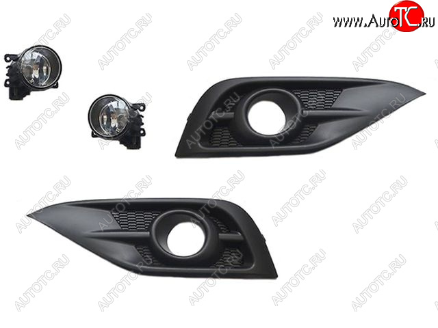 5 249 р. CR-V ФАРА ПРОТИВОТУМ Л+П (КОМПЛЕКТ) С РЕШЕТК BODYPARTS hdcrv12-072-n  с доставкой в г. Пермь