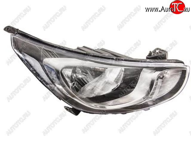 9 549 р. Правая фара (c электрокорректором) DEPO  Hyundai Solaris  RBr (2010-2014) седан дорестайлинг  с доставкой в г. Пермь