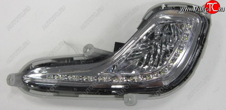 3 099 р. Левая противотуманная фара (диодная) BODYPARTS  Hyundai Solaris  RBr (2010-2014) седан дорестайлинг  с доставкой в г. Пермь