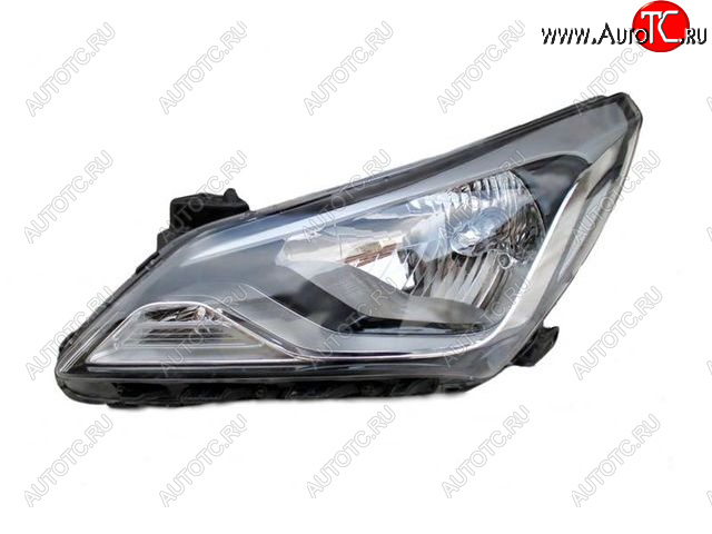 4 999 р. Левая фара (корректор) BODYPARTS  Hyundai Solaris  RBr (2014-2017) седан рестайлинг  с доставкой в г. Пермь