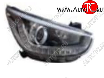 16 649 р. Правая фара (корректор, ДХО) BODYPARTS  Hyundai Solaris  RBr (2010-2014) седан дорестайлинг  с доставкой в г. Пермь